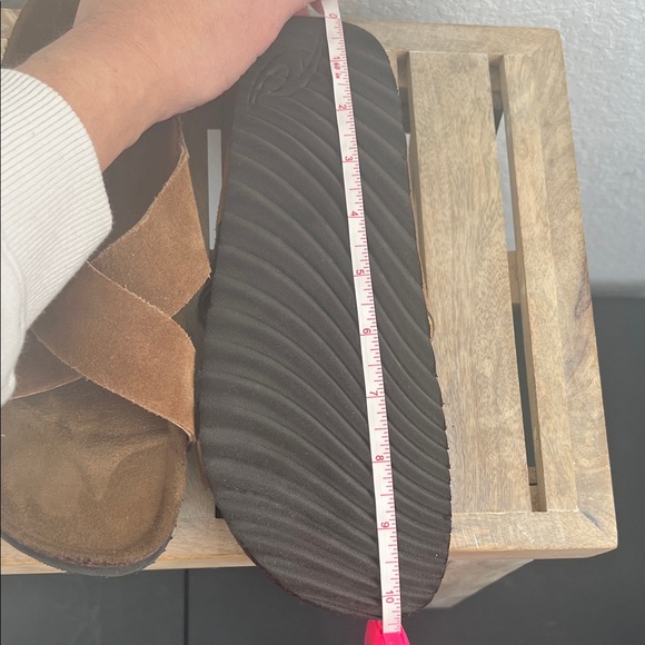 Rip Curl Stella Slip On Brown Suede Leather Sandals Size 8 Women’s - Picture 5 of 5